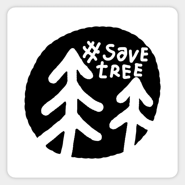 # Save Tree Sticker by martinussumbaji